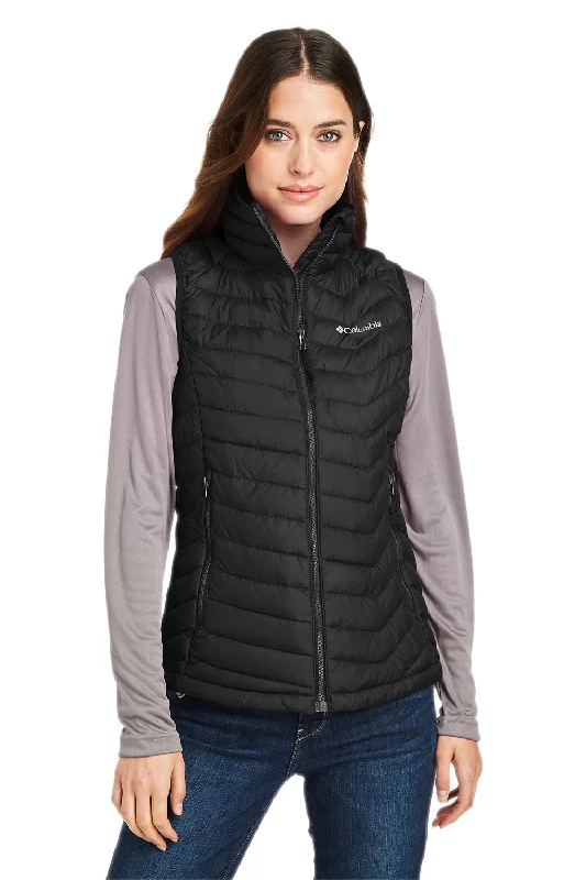 Columbia Womens Powder Lite Water Resistant Full Zip Vest - Black