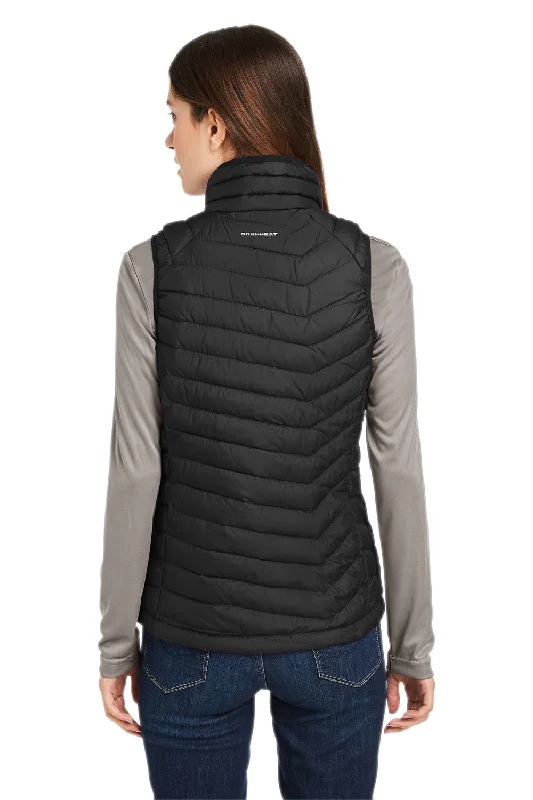 Columbia Womens Powder Lite Water Resistant Full Zip Vest - Black