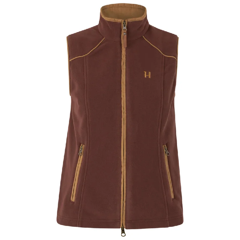 Sandhem 200 Ladies Waistcoat - Burgundy by Harkila