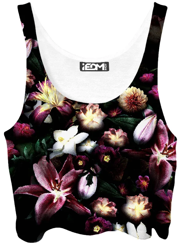 Blooming Teal Crop Top