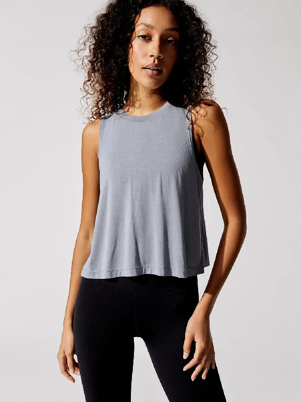 Crop Tank 2.0 - Steel Blue